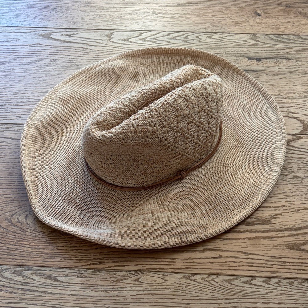 Free People Tan Woven Hat